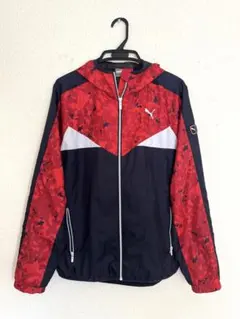 PUMA ナイロンジップアップ迷彩 赤黒