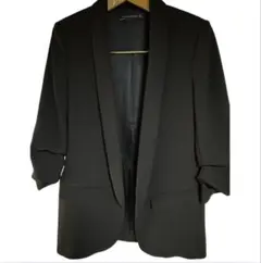 ZARA ロールアップ袖 ジャケット Sサイズ ブラック
