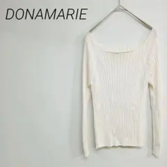 DONAMARIE リブ編みオフショルダー長袖ニット F カジュアル　伸縮性のサムネイル