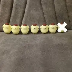 サンリオ原宿店限定　つめてねフィギュア　ポムポムプリン６個のサムネイル