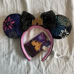 ディズニー　公式　カチューシャ　シンデレラ城　海外限定　新品未使用　ミニー