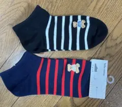 tutuanna クマ ボーダー 靴下 2点セットのサムネイル