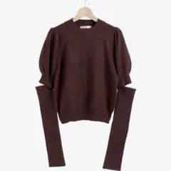 アームウォーマーセットパフスリーブニット