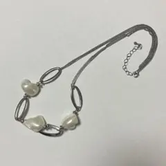 ノーブランド　シルバー系ネックレス