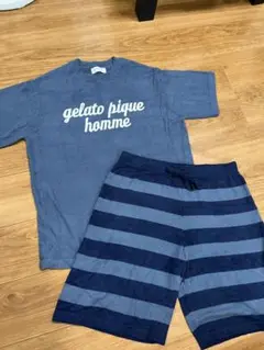 【新品未使用】gelato pique メンズ ルームウェア L ネイビー