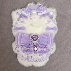 ♡ ぬい服 ♡ 10cm ♡ にじぱぺっと ♡ 猫耳 ♡ 紫 ♡ むらさき ♡