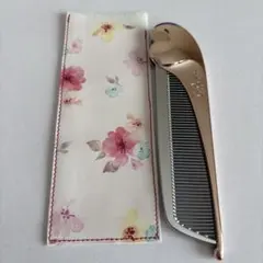 ReFa ハートコームケース アイラ フェイクレザー 花柄 ピンク ⑤