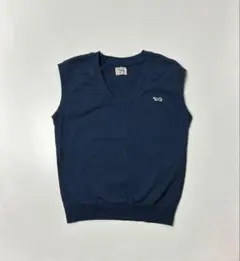 FREAK’S STORE Vネック　スウェットベスト　ネイビー　Fサイズのサムネイル