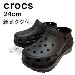 未使用品CROCS クロックス メガクラッシュ クロッグ　ブラック　黒　24cm