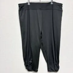 黒 七分丈パンツ サルエルパンツ ヨガパンツ 大きいサイズ 4XL