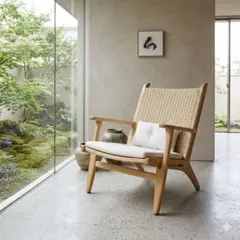 ikiki イキキ グランドチェア オーク ファブリック テクスベージ