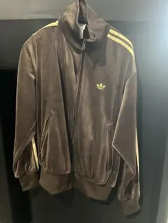 adidas ベロア トラックジャケット ブラウンのサムネイル