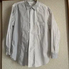 超美品　GU ストライプ長袖シャツ クレイジーパターン