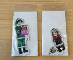 僕のヒーローアカデミア　緑谷出久　麗日お茶子 アクリルスタンド　クリスマス
