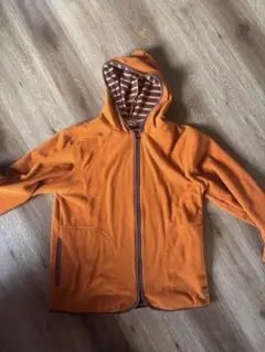 McGREGOR フリースパーカー オレンジ ストライプ裏地 Mのサムネイル