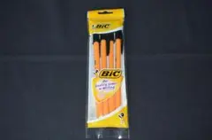 【新品未開封】BIC　ビック　オレンジボールペン4本セット　黒キャップ　0.7㎜のサムネイル