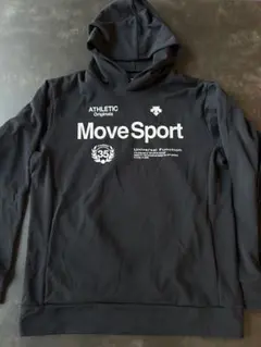 DESCENTE MoveSport ブラック パーカーXO美品35周年のサムネイル