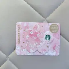 スターバックス SAKURA 2026 さくら 桜 カード 使用済み