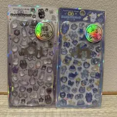 正規品 光るジュエルプチドロップシール ストーン付き 2種セット