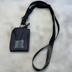 DOD ウサゼニーレ ミニ財布 三つ折り財布 ブラック ストラップ付き