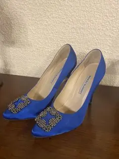 の*ん様 美品マノロブラニックManolo Blahnik Hangishi パのサムネイル