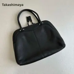 高島屋　牛革　レザー　本革　ハンドバッグ　オケージョンのサムネイル
