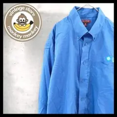 mz940 レッドハウス　オーバーサイズ　ワークシャツ　ボタンダウン　刺繡ロゴ