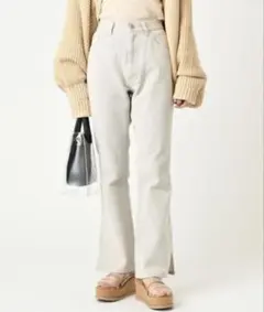 mystic カラーフレアデニム