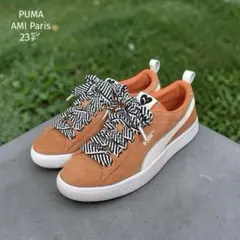 美品✨ PUMA × AMI Paris コラボスニーカー 23㌢ オレンジのサムネイル