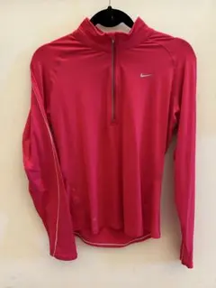 Nike DRI-FIT ピンク 長袖ハーフジップ