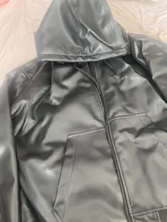 GU フード付き黒ジャケット Lサイズ