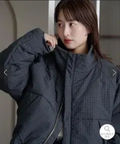 【12月15まで値下げ】Kastane チェック中綿リバーシブルアウター