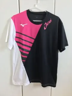 ミズノ　Mizuno 日本代表モデル　Tシャツ ユニS ブラック/ピンクのサムネイル
