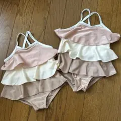 水着 ベビー 女の子 80cm 90cm セット 姉妹 西松屋
