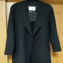 最終値下げ☆タグ付き　ビッグカラー(ラムウール)膝寸コート