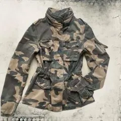 迷彩ミリタリージャケット y2k フェアリーグランジ 春アウター
