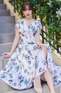 【新品】Her lip to Full of Love long dress S