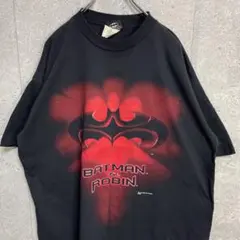 バッドマン&ロビンUSA製 90s シングルステッチ　ムービーTシャツ2XL