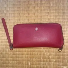 TORY BURCH 長財布 ストラップ付き レッドのサムネイル