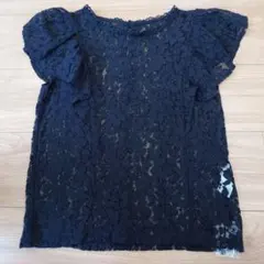 【新品未使用】レース フリル袖 ノースリーブ トップス　GU Мサイズ