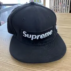Supreme 59FIFTY ブラックキャップ 7 3/8