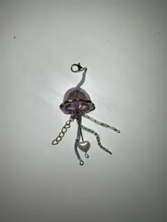 クラゲキーホルダー　ハンドメイド