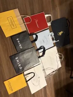 ショップ袋セット（L'OCCITANE, Prada, SHIROなど）