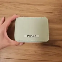 PRADA BEAUTY ミントグリーン ポーチ　布素材