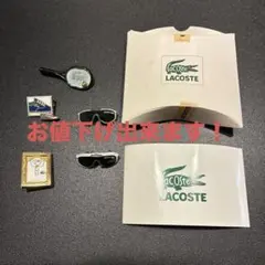 LACOSTE テニスモチーフ ブローチ・ペンダントセット