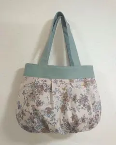 ハンドメイド　リバティ　セリーヌ　スチールピンク　ウォールナッツ　横長ショルダー 手作り工房MYmama様の リバティ別注カラー『セリーヌ』 こちらの