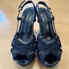 ☆Dolce & Gabbana ブラックヒールサンダル☆のサムネイル