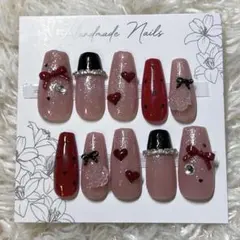 ネイルチップ ワンホン バレンタイン