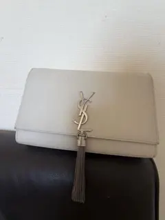サンローラン　ホワイト✖️シルバー　ショルダー