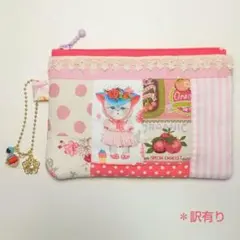 ◆値下げ ハンドメイド パッチワーク キルトポーチ コヤンイサムチョン 猫＊訳有